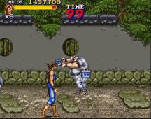 une photo d'Ã©cran de Final Fight 2 sur Nintendo Super Nes